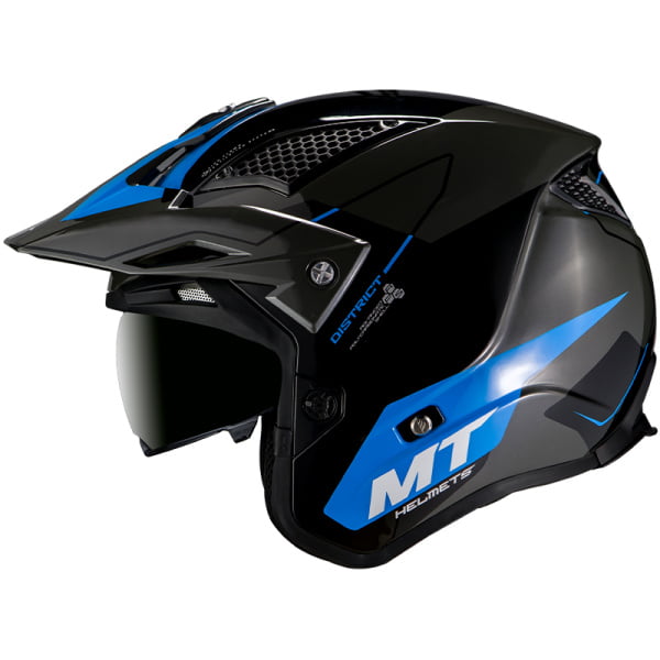 MT Helmets District Summit - Zwart/Blauw - Afbeelding 2