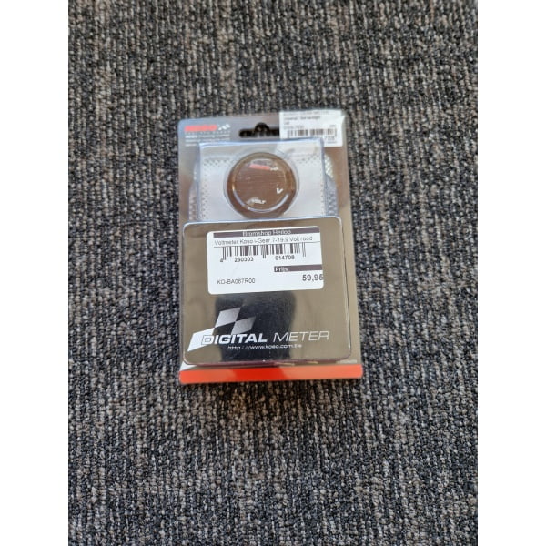 Voltmeter Koso i-Gear 7-19,9 Volt BLAUW - Afbeelding 4