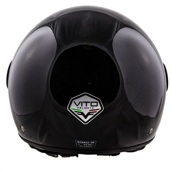HELM VITO JET LORETA - GLANS ZWART - Afbeelding 3